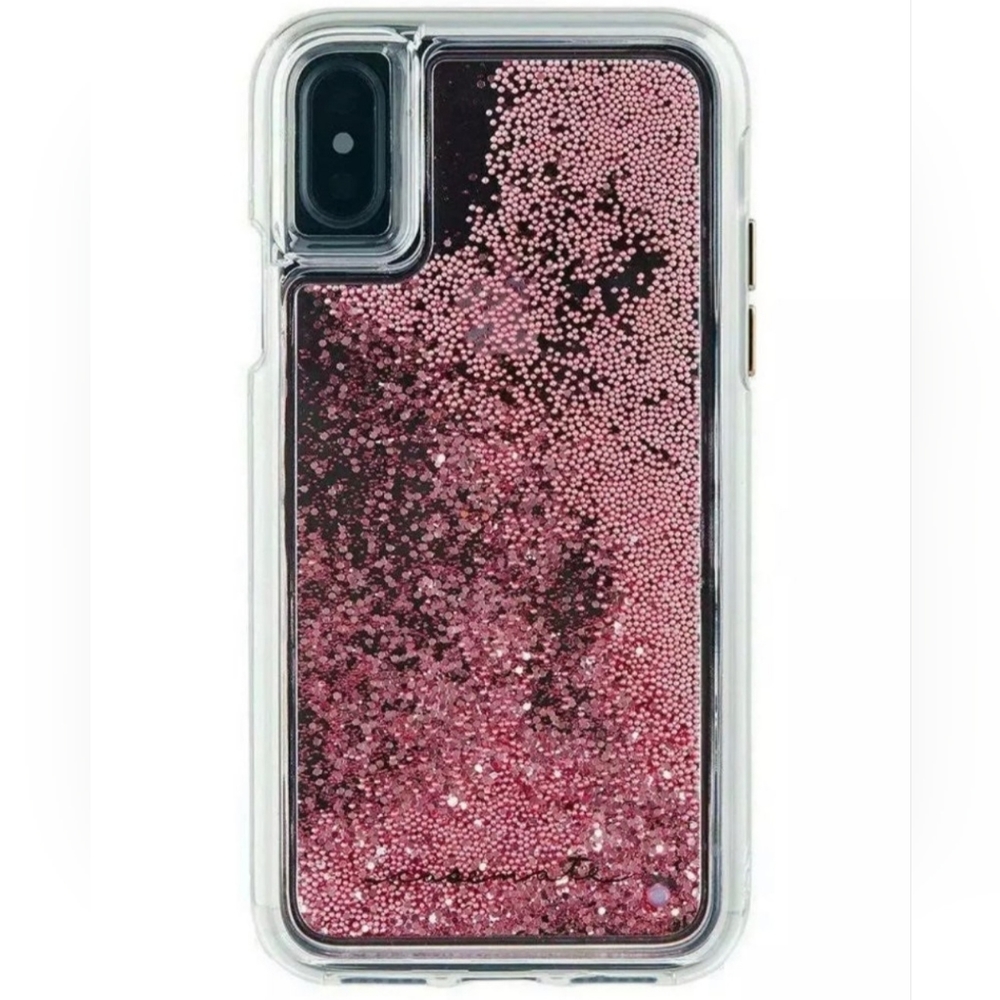 iPhone X/XS - Casemate Pink Waterfall Case (LIQUID GLITTER)